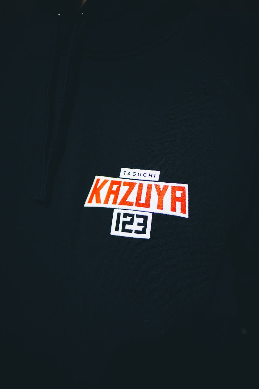 "KZY123" Heavyweight sweatshirt - BLACK
